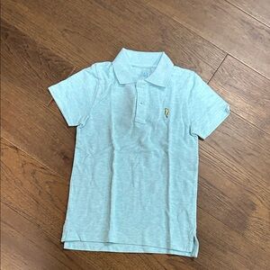 Light Blue Boys' Polo Shirt with Lightning Patch